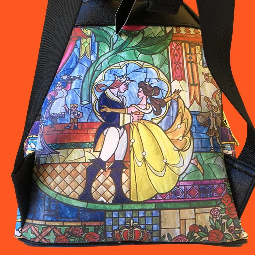Disney Loungefly Princess Castle Beauty & the Beast BELLE Mini Backpack new